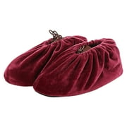Discount! Fdelink Shoe Covers Home Indoor Flannel Warm Shoe Cover Washable and Reusable Thickened Wear Silencer Warm Shoe Coverï¼Fit for Us Size 31cm